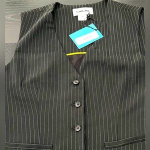 Never worn with tags Saint Art pinstriped vest.